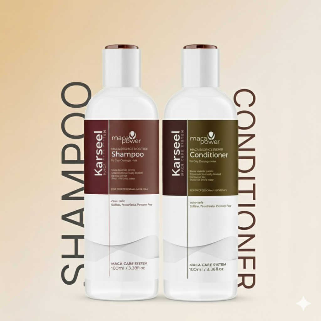 Karseell Hair Repair Set: Shampoo & Conditioner with Maca Care System 100 ml (Pack of 2)