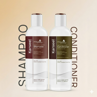Karseell Hair Repair Set: Shampoo & Conditioner with Maca Care System 100 ml (Pack of 2)
